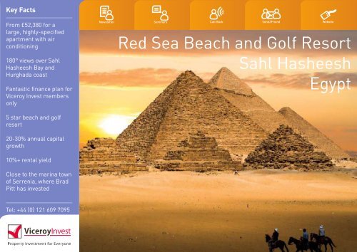 Red Sea Beach and Golf Resort Sahl Hasheesh Egypt - Viceroy Invest