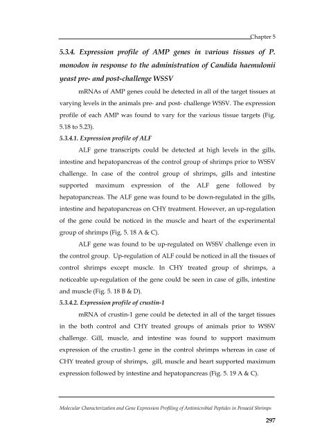 Molecular Characterization and Gene Expression Profiling ... - CUSAT