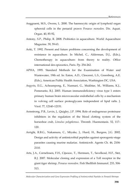 Molecular Characterization and Gene Expression Profiling ... - CUSAT