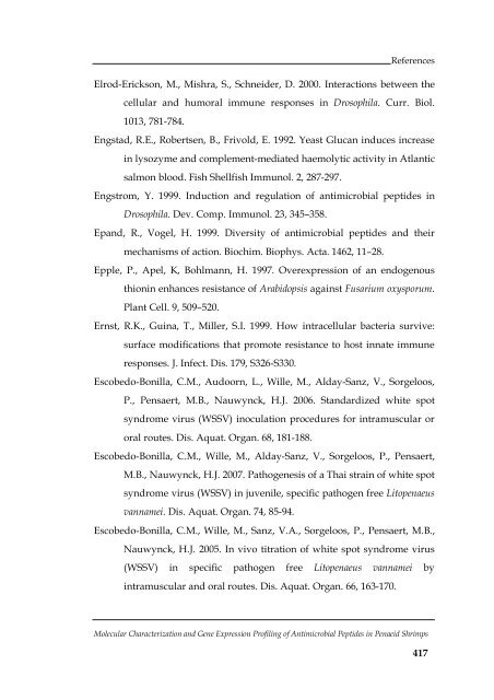 Molecular Characterization and Gene Expression Profiling ... - CUSAT