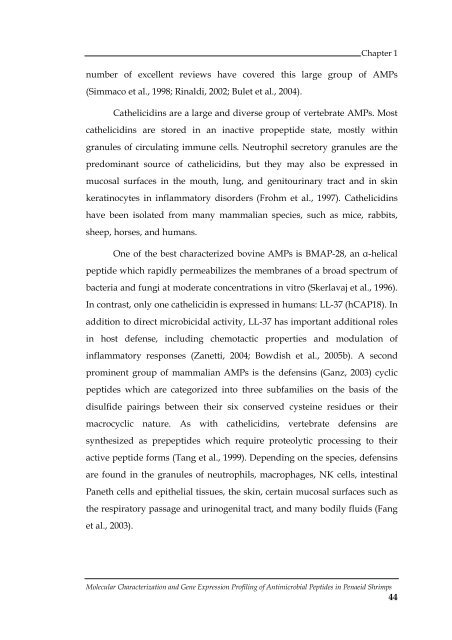 Molecular Characterization and Gene Expression Profiling ... - CUSAT