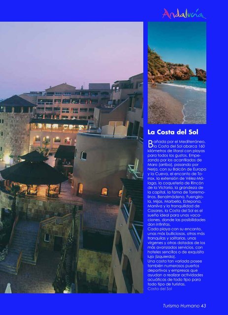 Turismo Humano nº 3. Andalucía, un sinfín de experiencias