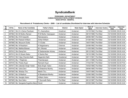 Syndicatebank Syndicatebank