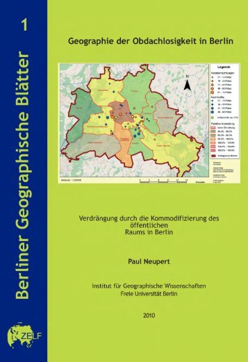 Geographie der Obdachlosigkeit - Freie Universität Berlin