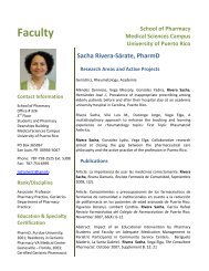 Faculty - School of Pharmacy | University of Puerto Rico ...