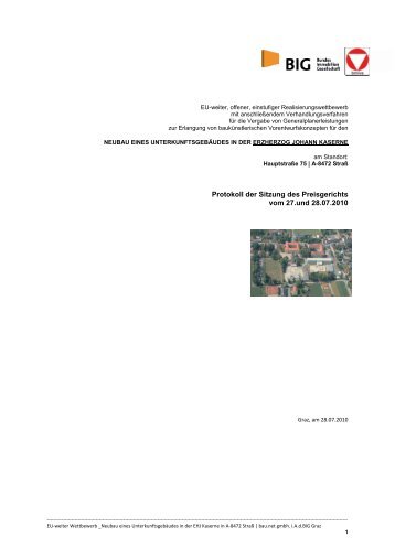 Juryprotokoll (pdf, 2MB) - Architekturwettbewerb.at