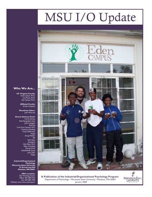 Newsletter 2009 - Minnesota State University, Mankato