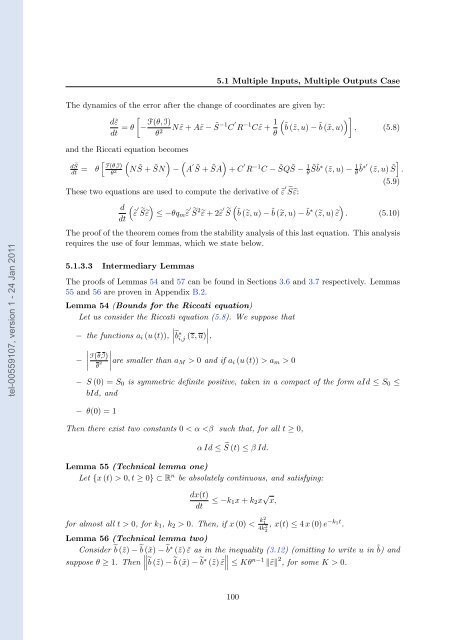 Adaptative high-gain extended Kalman filter and applications