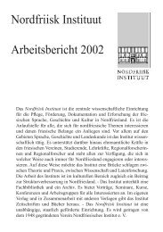 Arbeitsbericht 2002 - Nordfriisk Instituut