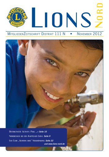 LIONS NORD Ausgabe November 2012 - zur Mitgliederzeitschrift ...