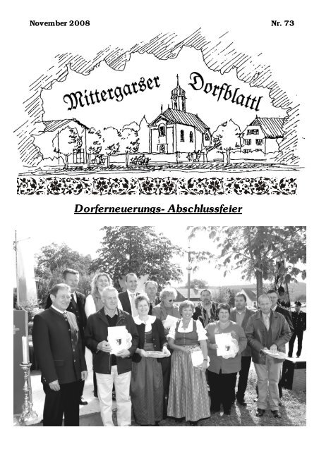 Dorferneuerungs- Abschlussfeier