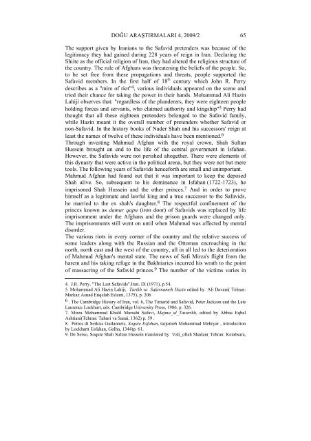 A Journal of Oriental Studies Sayı/Issue - Doğu Edebiyatı