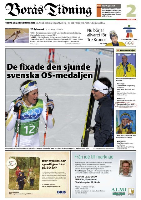 De fixade den sjunde svenska OS-medaljen - Borås Tidning