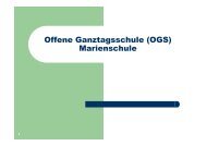 Offene Ganztagsschule (OGS) Marienschule
