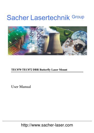 TEC070 TEC072 User Manual - Sacher Lasertechnik Group