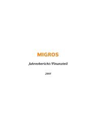 Migros-Geschäftsbericht 2005