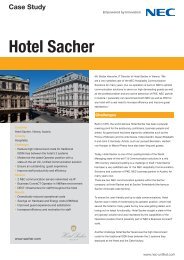 Case Study Hotel Sacher - NEC Unified Solutions