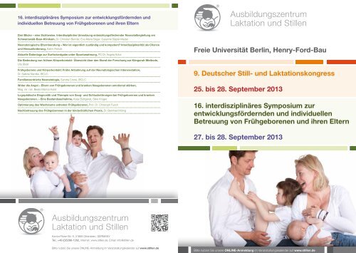 Programm - Ausbildungszentrum fr Laktation und Stillen
