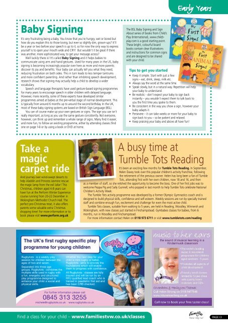 Reading Libraries - Families Online