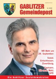 Ronald Reisinger: Hilfe für Gablitzer nötig! - SPÖ Gablitz