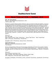 Stadtbücherei Soest Neue Filme auf DVD, 1. Halbjahr 2010