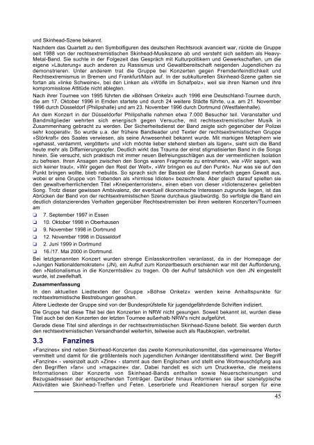 [PDF] Skinheads und Rechtsextremismus (2001) - Jugendarbeit.ch