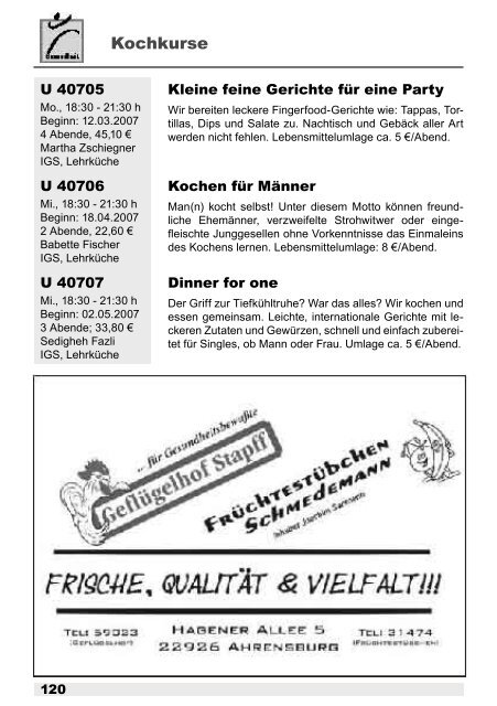 Fachbereich Gesundheit - VHS Ahrensburg