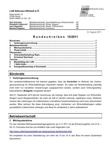 Betriebswirtschaft - Land. Unternehmensberatung Sittensen-Wilstedt ...