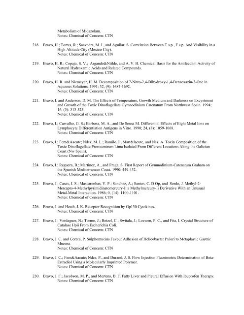 APPENDIX H - Bibiliography of ECOTOX Open Literature - US ...