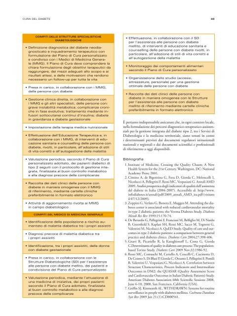 standard italiani per la cura del diabete mellito - Changing Diabetes ...