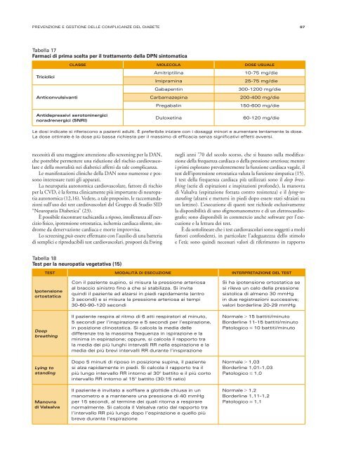 standard italiani per la cura del diabete mellito - Changing Diabetes ...