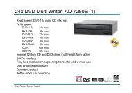 24x DVD Multi Writer: AD-7280S (1) - Sony Optiarc