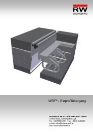 WSF® - Einprofilübergang - RW Engineering