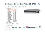 6x Slimline Blu-ray Disc Writer: BD-5750H (1) - Sony Optiarc