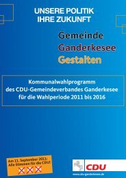 Gemeinde Ganderkesee Gestalten - CDU Ganderkesee