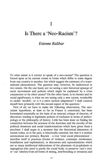 Balibar+Is+There+a+Neo-Racism