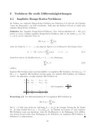 3 Verfahren für steife Differentialgleichungen 3.1 Implizite Runge ...