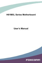 H61MXL Series Motherboard User's Manual