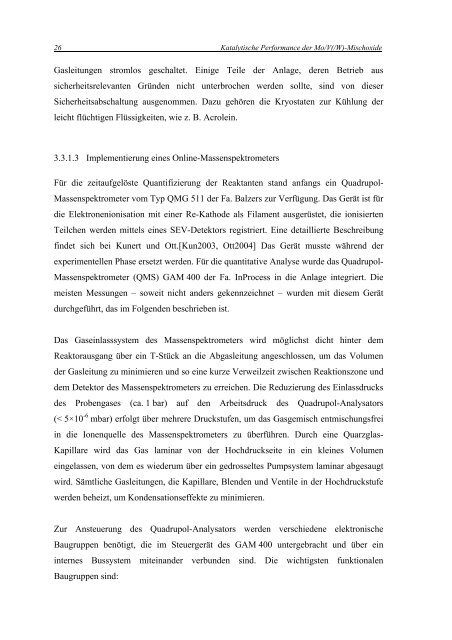 3 Katalytische Performance der Mo/V(/W)-Mischoxide - tuprints