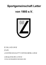 Sportgemeinschaft Letter von 1905 e.V.