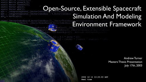 Masters Thesis Presentation - Open-SESSAME Framework ...