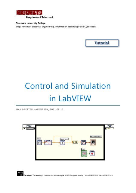 Tutorial: Control and Simulation in LabVIEW - Index of