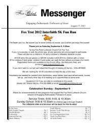 Fox Trot 2012 Interfaith 5K Fun Run Fox Trot 2012 Interfaith 5K Fun ...