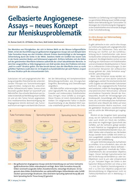 Zellbiologie & Imaging - Laborwelt