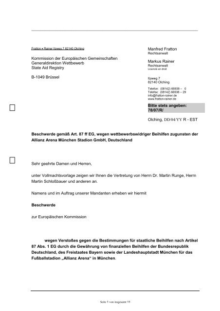 Kommission der Europäischen Gemeinschaften Generaldirektion ...