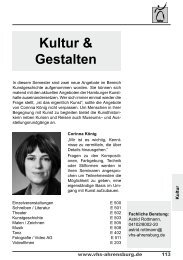 Kultur & Gestalten - VHS Ahrensburg