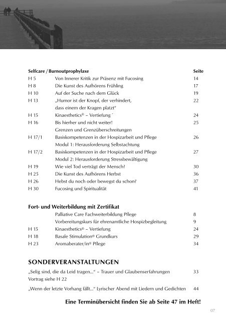 Fortbildungen 2012 - Hospiz Mittelhessen