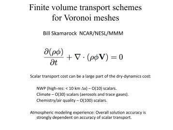 Finite volume transport schemes for Voronoi meshes