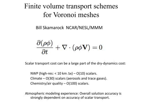 Finite volume transport schemes for Voronoi meshes