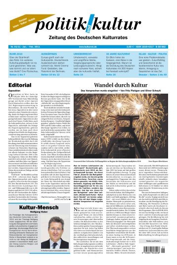 politik und kultur - Deutscher Kulturrat